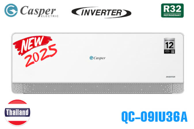 Điều hòa Casper inverter 9000 BTU 1 chiều QC-09IU36A