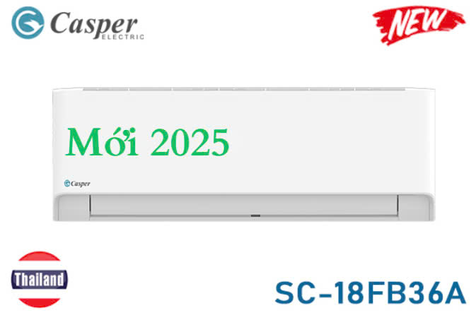 Điều hòa Casper 1 chiều 18000BTU SC-18FB36A