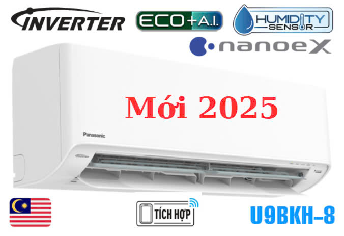 Điều hòa Panasonic 9000Btu 1 chiều inverter U9BKH-8