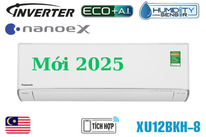Điều hòa Panasonic 12000Btu 1 chiều inverter cao cấp XU12BKH-8
