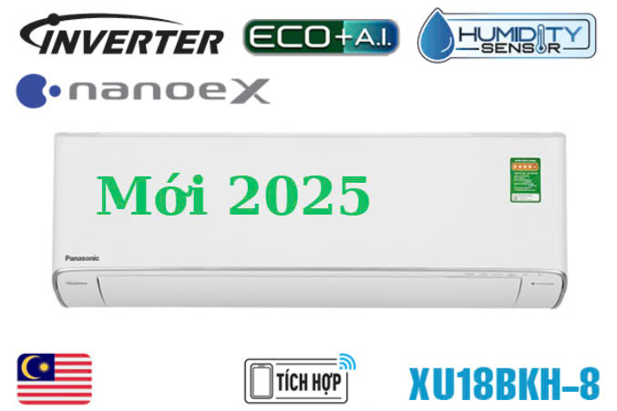 Điều hòa Panasonic 18000Btu 1 chiều inverter cao cấp XU18BKH-8