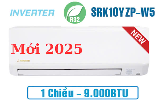 Điều hòa Mitsubishi Heavy inverter 9000BTU 1 chiều SRK10YZP-W5