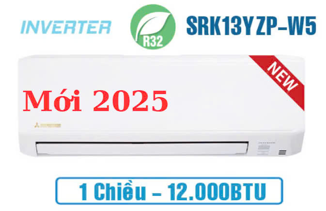 Điều hòa Mitsubishi Heavy inverter 12000BTU 1 chiều SRK13YZP-W5