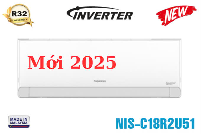 Điều hòa Nagakawa 18000BTU 1 chiều inverter NIS-C18R2U51