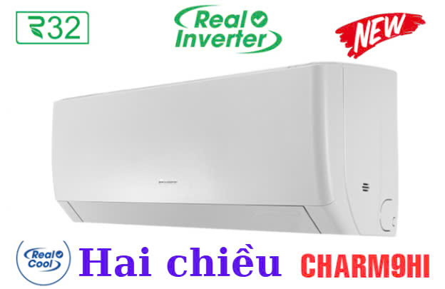 Điều hòa Gree 9000 BTU 2 chiều inverter CHARM9HI