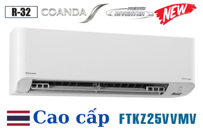 Điều hòa Daikin 9000btu inverter cao cấp FTKZ25VVMV