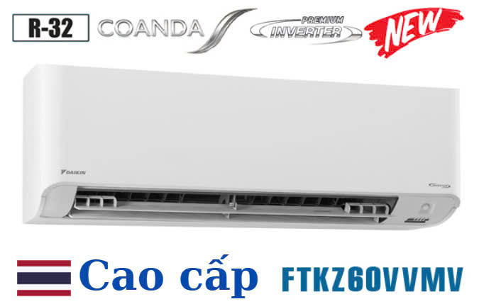Điều hòa Daikin 21000btu inverter cao cấp FTKZ60VVMV
