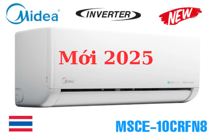 Điều hòa Midea inverter 9000BTU 1 chiều MSCE-10CRFN8
