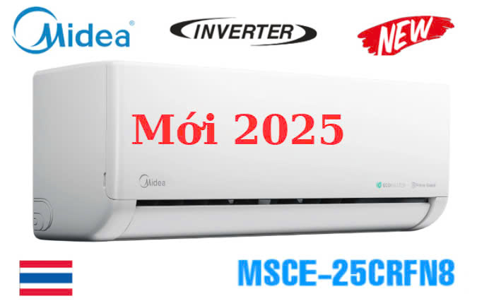 Điều hòa Midea inverter 24000 BTU 1 chiều MSCE-25CRFN8