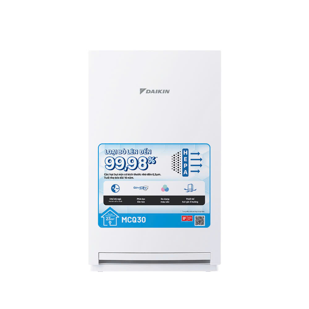 Máy lọc không khí Daikin cao cấp MCQ30ZVM7-A (viền Xanh Biển)