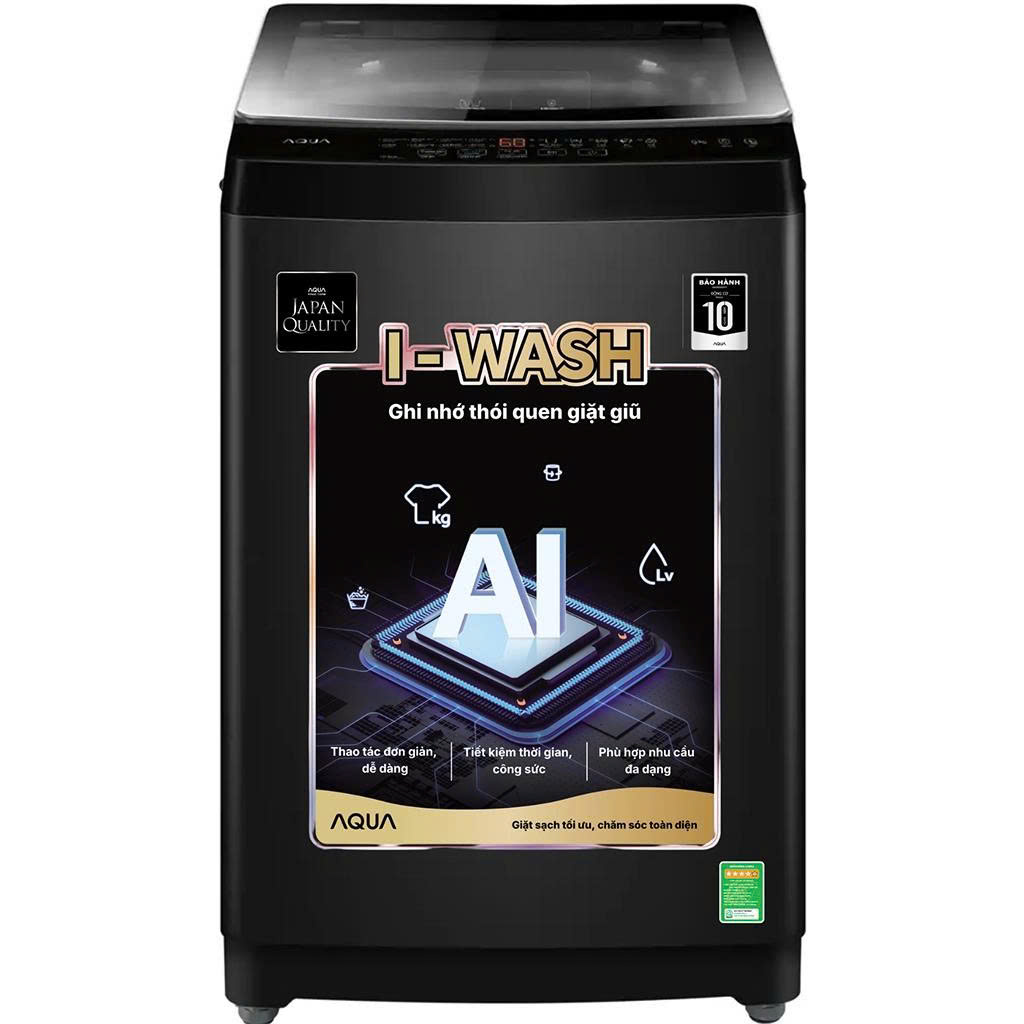 Máy giặt cửa trên Aqua 9 kg AWM9-316K(B)