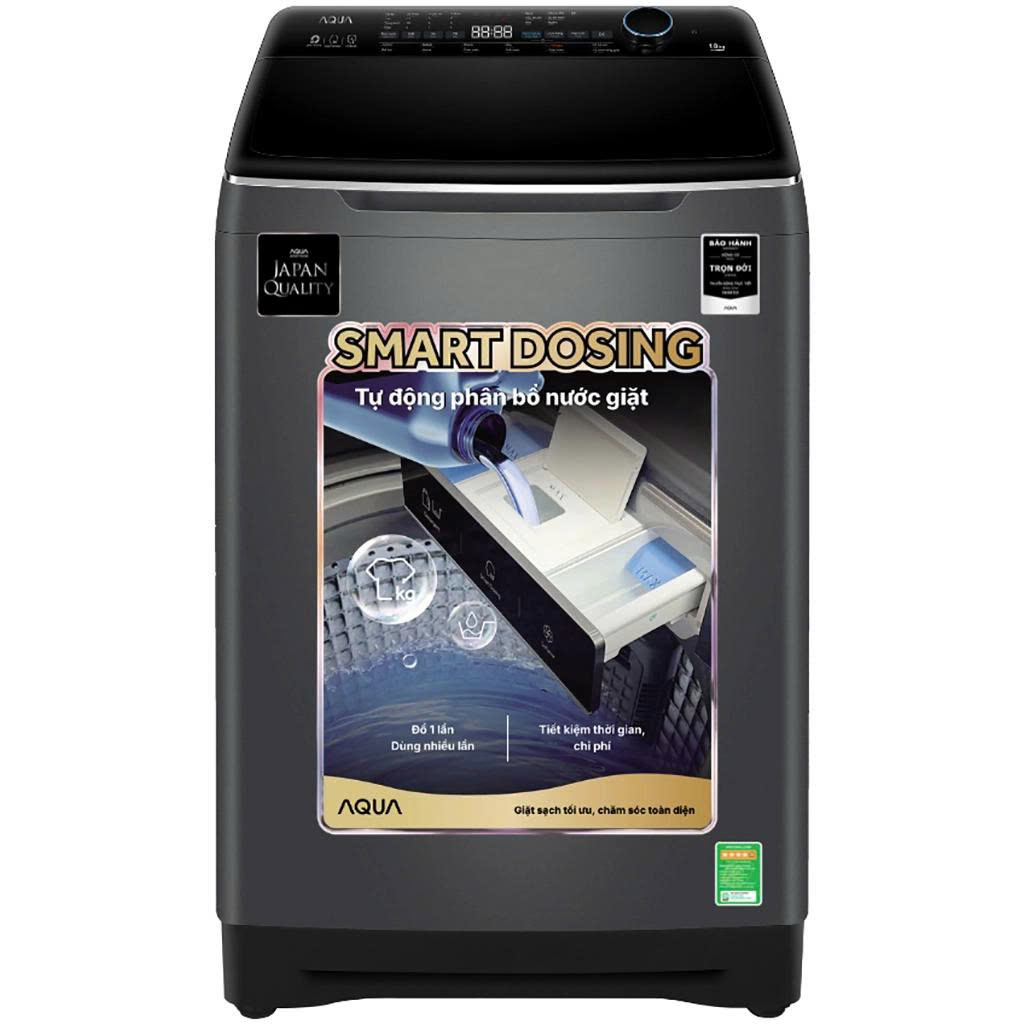 Máy giặt Aqua cửa trên Inverter 18 kg AQW-DR180UHT.PS
