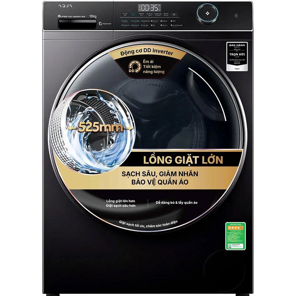 Máy giặt Aqua lồng ngang Inverter 10 kg AW10-B4959U1K(B)