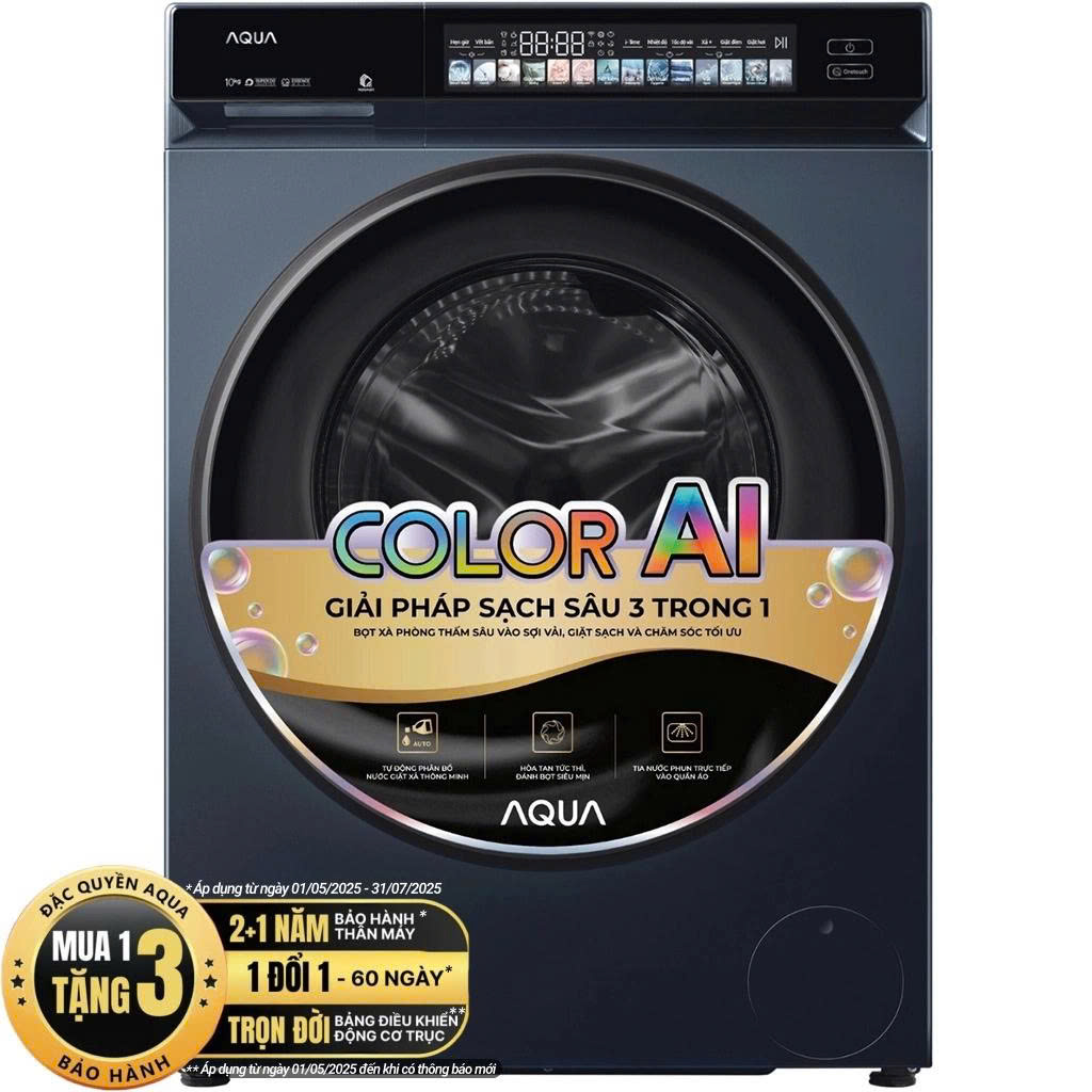 Máy giặt Aqua lồng ngang Inverter 10 kg AW10-B4377U1L(GN)