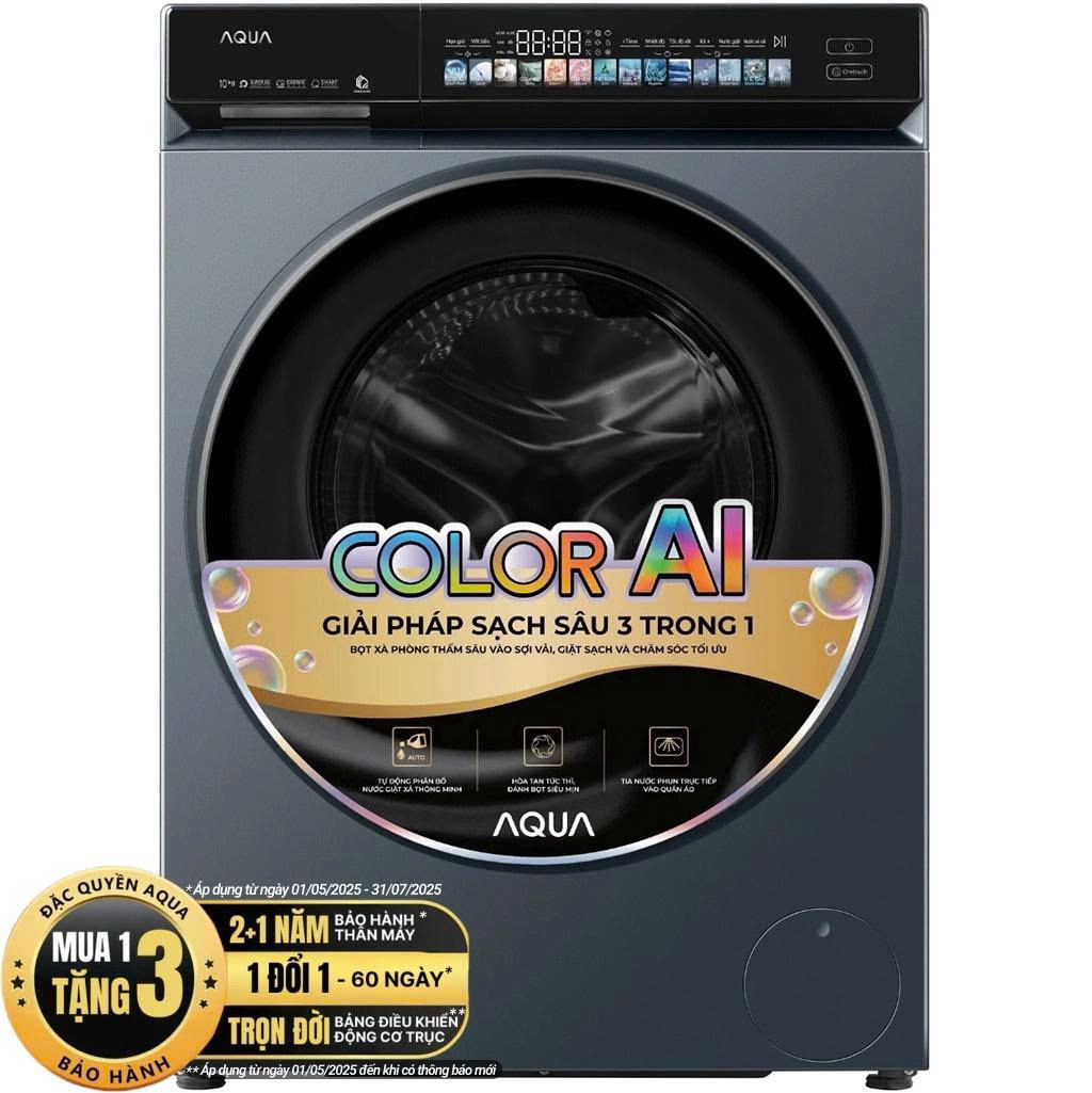 Máy giặt Aqua lồng ngang Inverter 10 kg AW10-BD4377U1L(GN)