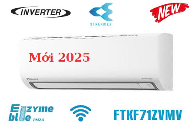 Điều hòa Daikin 1 chiều 24.000BTU inverter FTKF71ZVMV